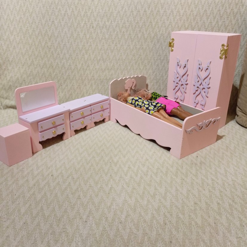 Çocuk Yatak Seti barbie bebekler görseldir ürüne dahil değildir - Görsel 5