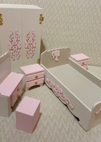 Yatak Seti barbie bebekler görseldir ürüne dahil değildir - Görsel 4