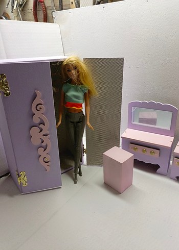 Yatak Seti barbie bebekler görseldir ürüne dahil değildir - Görsel 6