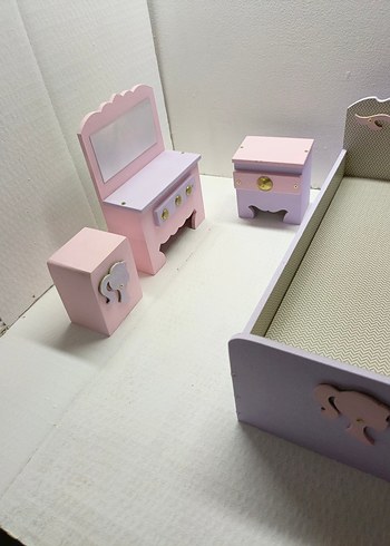 Pembe Bebek ve Pastel Mobilya Seti - Görsel 5