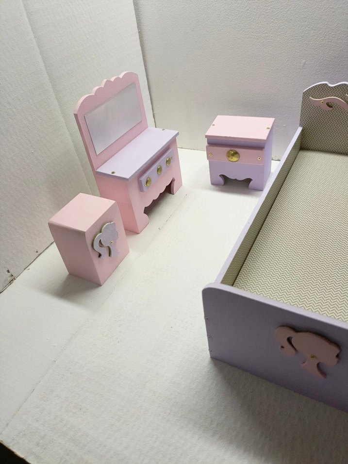 Pembe Bebek ve Pastel Mobilya Seti - Görsel 5