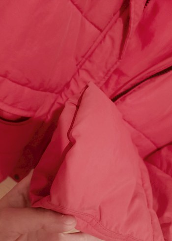 Pembe Fermuarlı Kadın Kışlık Mont - Görsel 4