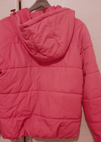 Pembe Fermuarlı Kadın Kışlık Mont - Görsel 5