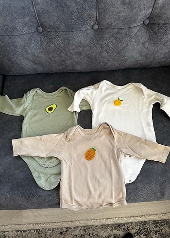 Uzun Kollu Pamuklu Bebek Body - Görsel 2