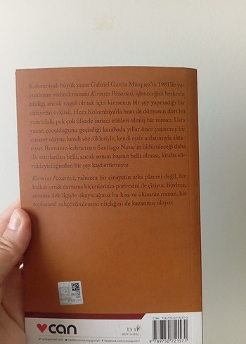 Beden Renk Kırmızı Pazartesi - Gabriel Garcia Marquez