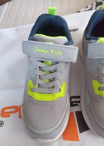 Jump Gri Erkek Çocuk Spor Ayakkabı Velcro