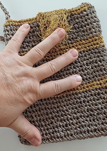 Bohem Örgü Kadın Çapraz Çanta - Görsel 6