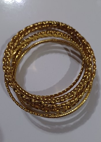 Altın Renkli Bohem Yılan Burgu Desenli Bilezik tane 100TL - Görsel 3