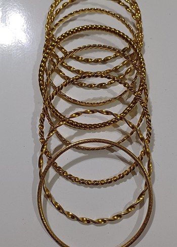 Altın Renkli Bohem Yılan Burgu Desenli Bilezik tane 100TL - Görsel 5