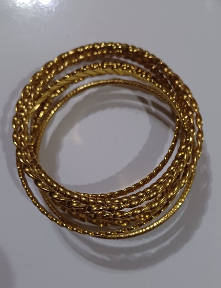 Altın Renkli Bohem Yılan Burgu Desenli Bilezik tane 100TL - Görsel 3