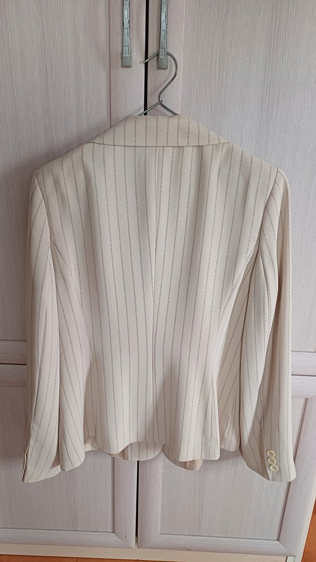 Bej Düğmeli Kadın Blazer Ceket - Görsel 2