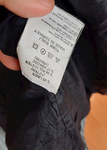 Gri Çizgili Kadın Ceket - Görsel 3