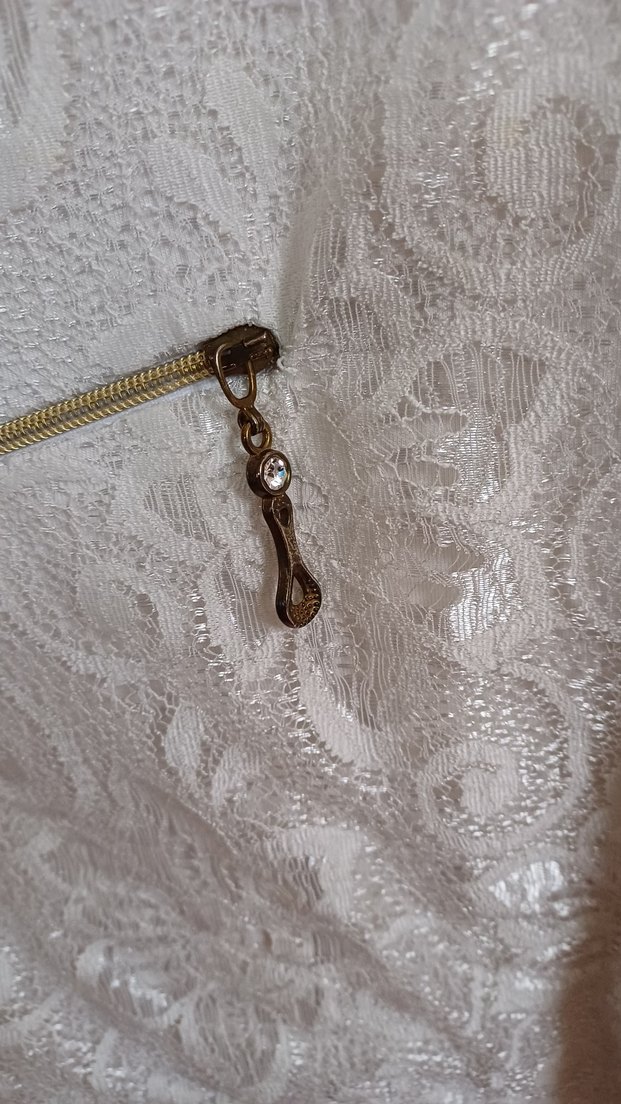 Kadın Beyaz Dantel Detaylı Keten Ceket - Görsel 3