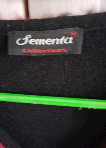 Kırmızı Kürklü V Yaka Uzun Kollu Hırka - Görsel 4