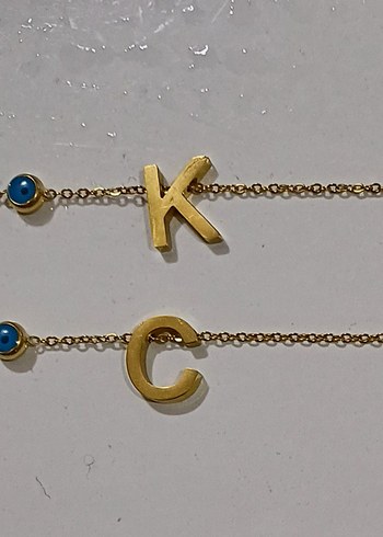 Uzun Zincirli Bohem Altın Renkli Çelik Bileklik Tane 150TL - Görsel 4