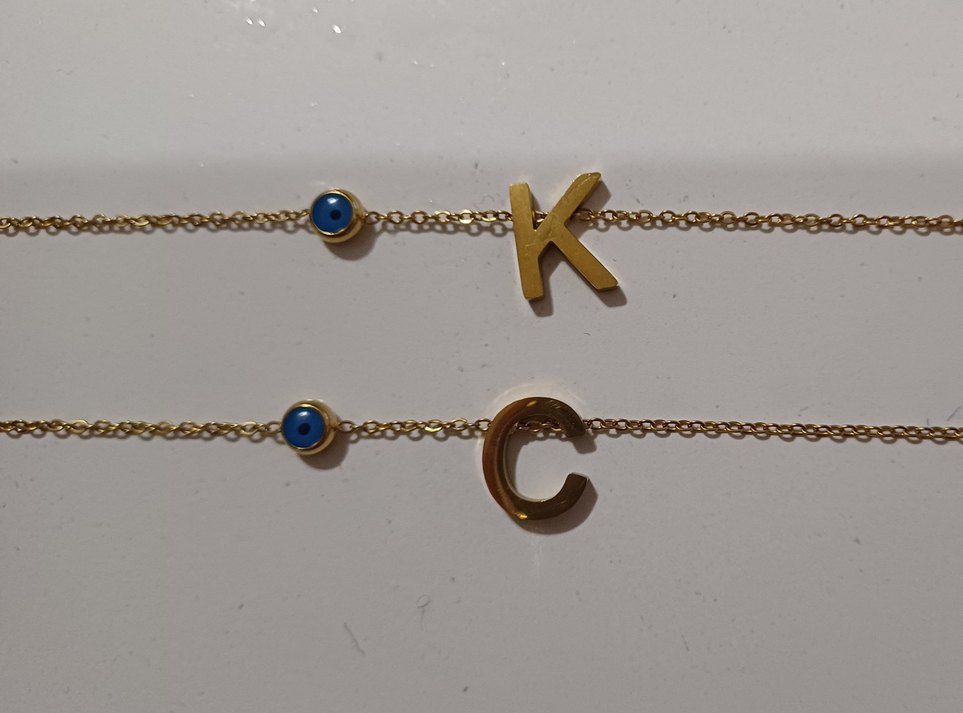 Uzun Zincirli Bohem Altın Renkli Çelik Bileklik Tane 150TL - Görsel 3