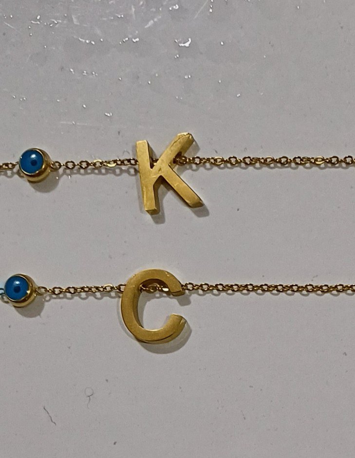 Uzun Zincirli Bohem Altın Renkli Çelik Bileklik Tane 150TL - Görsel 4