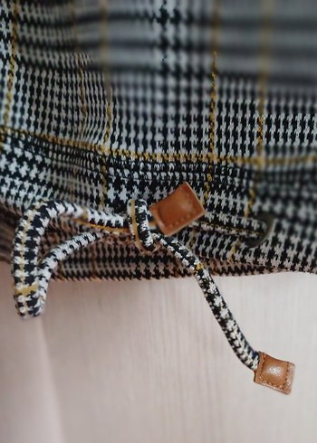 Gri Desenli Triko Kadın Sweatshirt - Görsel 4