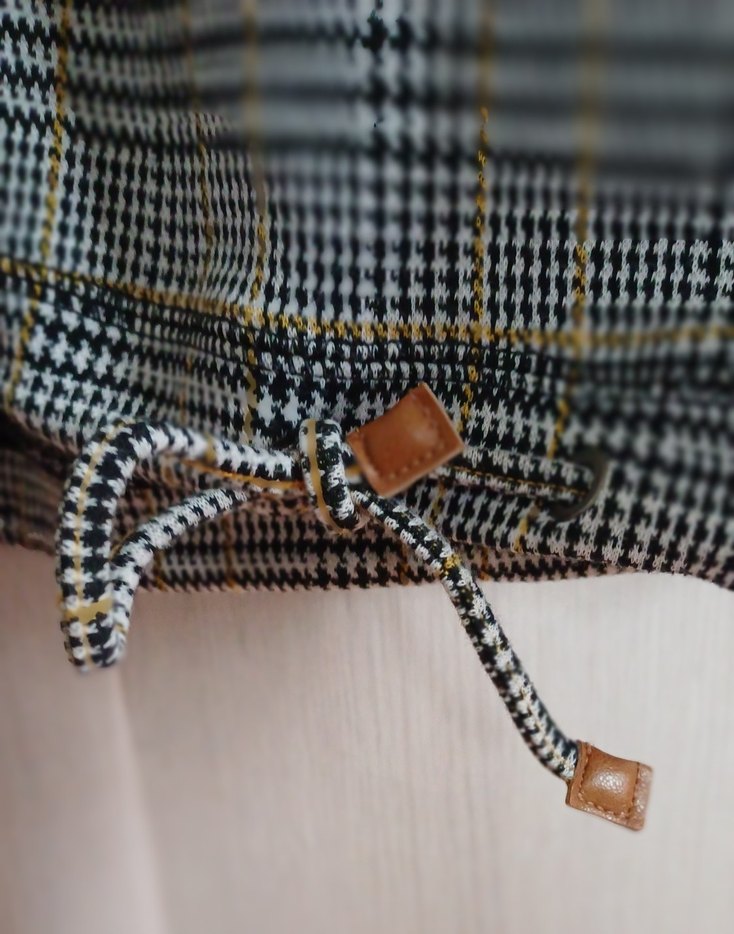 Gri Desenli Triko Kadın Sweatshirt - Görsel 4