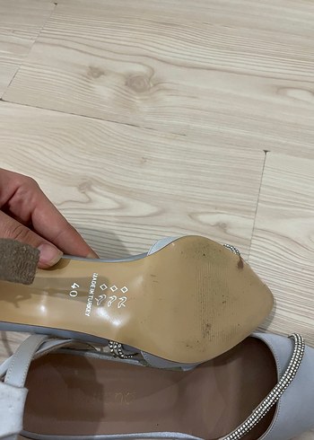 Diğer Saten Stiletto Topuklu Kadın Abiye Ayakkabı