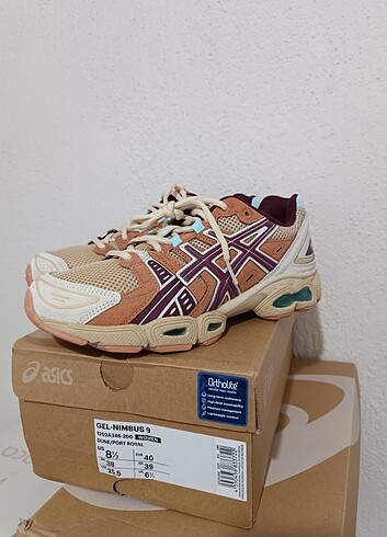 40 Beden turuncu Renk Asics Gel Nimbus 9 Kadın ayakkabı
