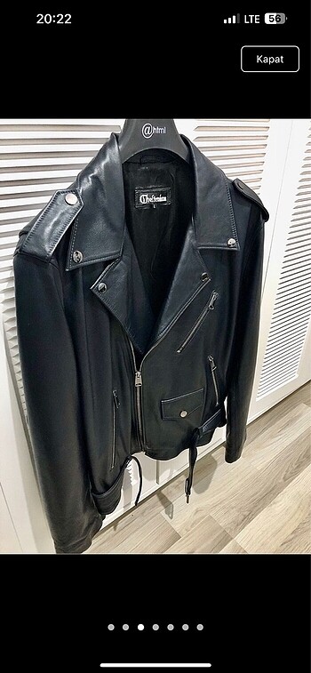 l Beden Orjinal Cheltenham hakiki deri Biker ceket