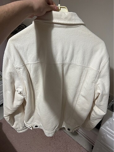 m Beden Orjinal Pull&Bear Bej kadife mevsimlik ceket