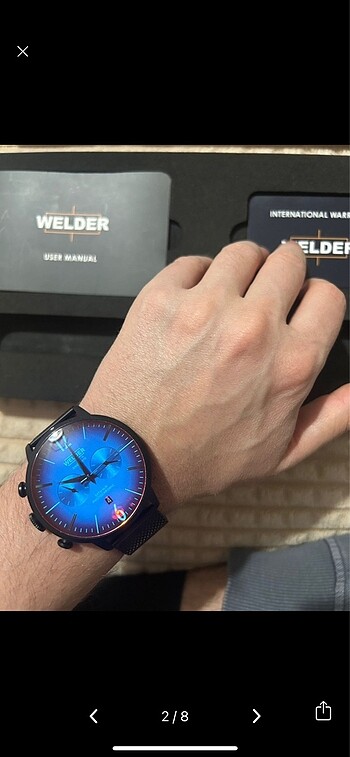 Welder Welder saat 47 mm Mavi