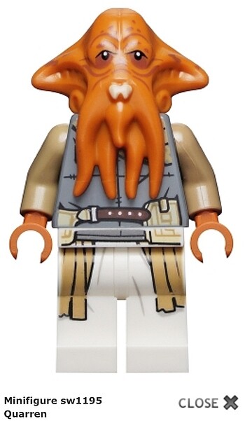 LEGO STARWARS QUARREN FİGÜRÜ