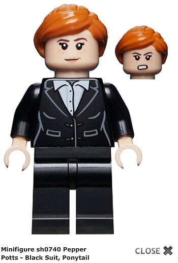 LEGO MARVEL PEPPER POTTS FİGÜRÜ