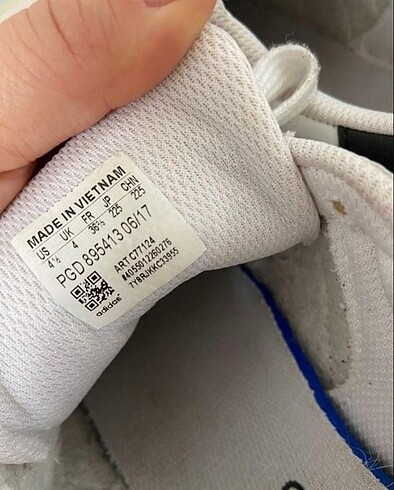 36 Beden beyaz Renk Orjinl Adidas süperstar