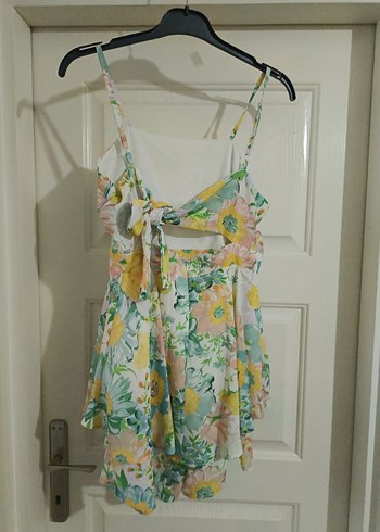 çiçekli şortlı elbise - Görsel 2