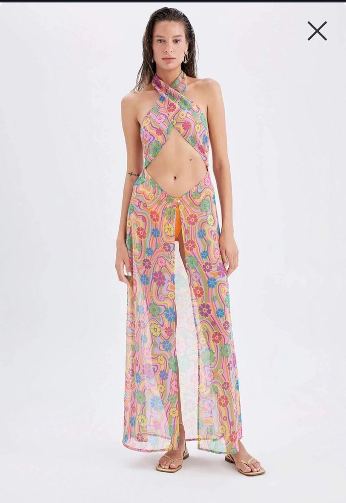 defacto uzun pareo - Görsel 2