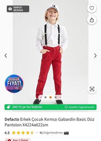 Defacto Kirmizi Pantolon