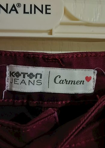 xs Beden bordo koton pantolon