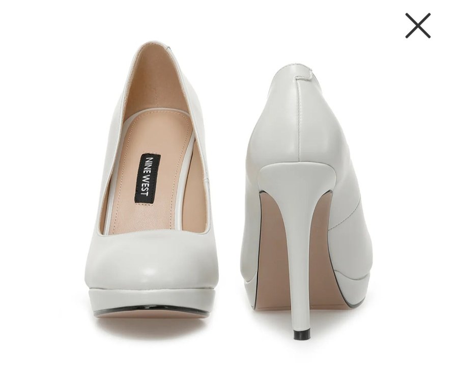 Nine West Beyaz  Stiletto - Görsel 4