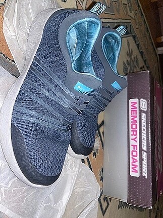 Orijinal skechers mavi spor ayakkabı