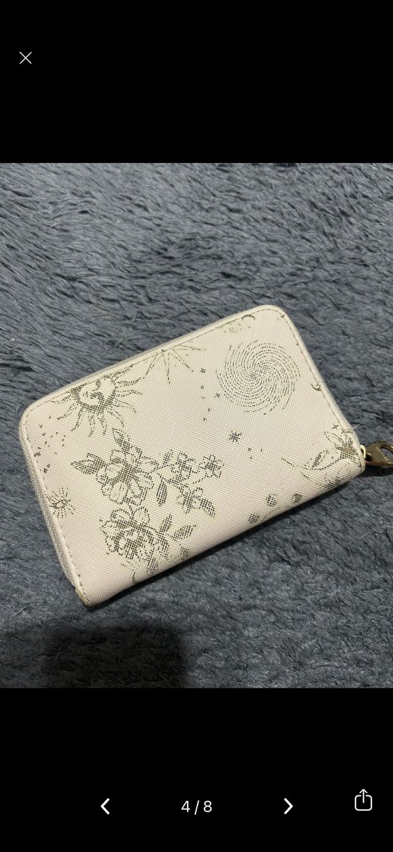 Stradivarius Beyaz Baskılı Deri Fermuarlı Kadın Cüzdanı - Görsel 5