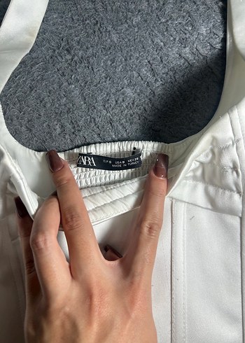 s Beden beyaz Renk Zara Beyaz Straplez Midi Kadın Büstiyer