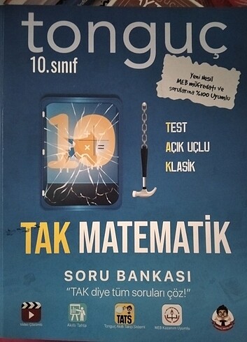 Tonguç Akademi 10. sınıf matematik soru bankası TAK