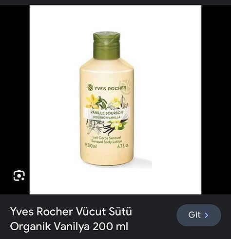 yves rocher vücut nemlendirici