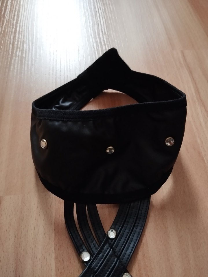 Siyah Deri Bustiyer - Görsel 3