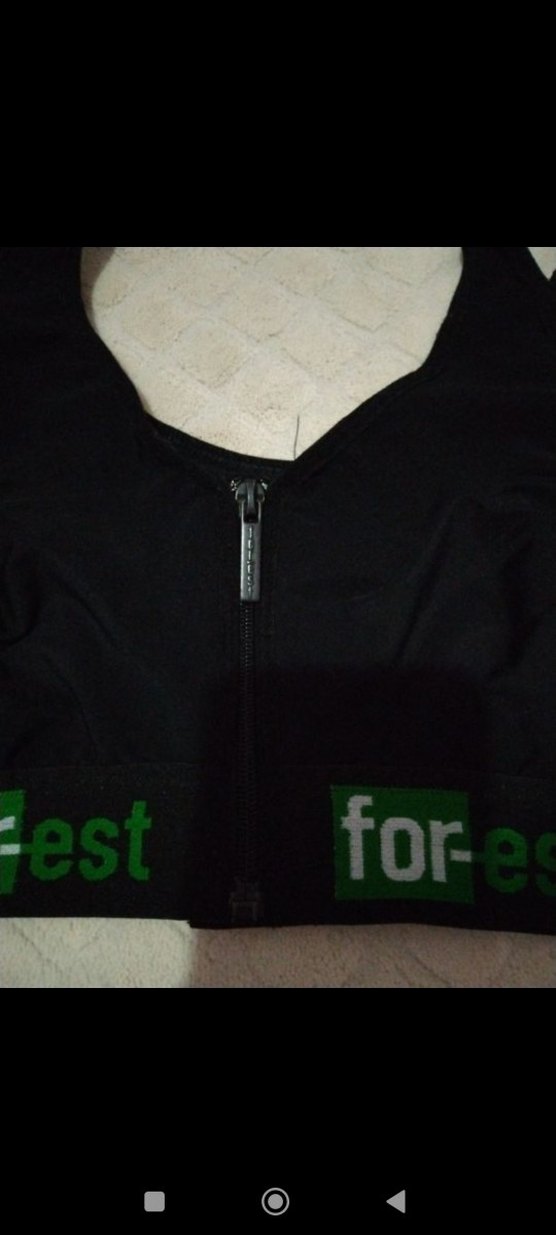 Yeşil Baskılı Kısa Spor Sütyeni - Görsel 2