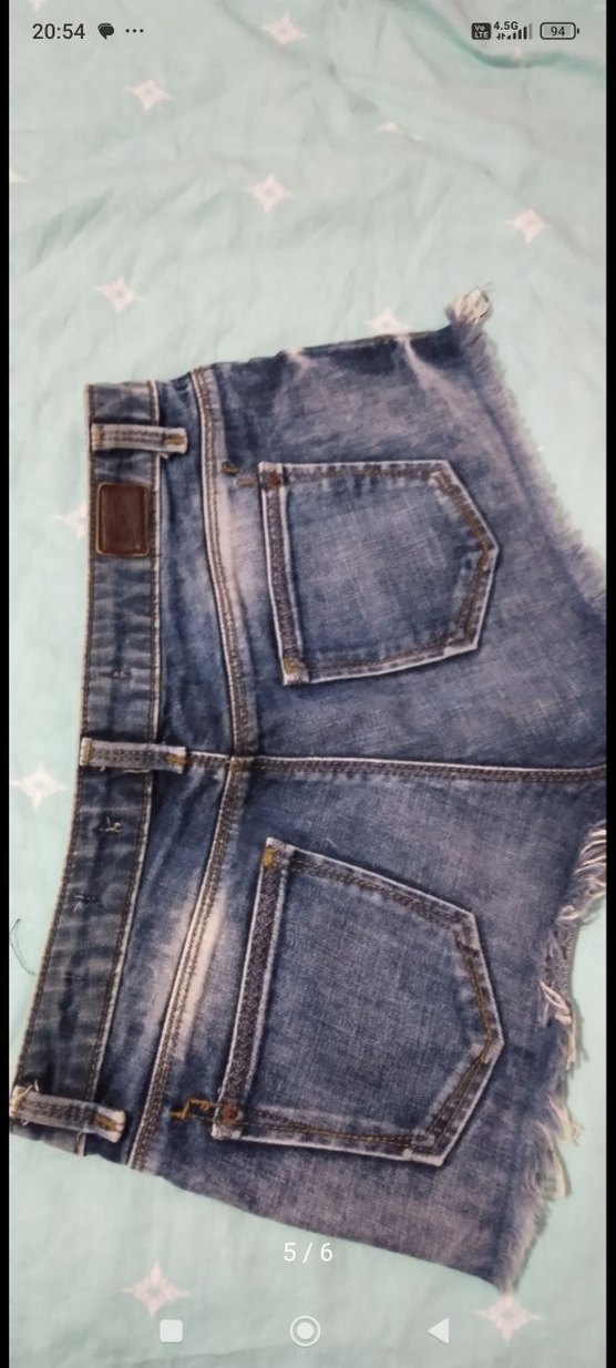 Yırtık Detaylı Kadın Kot Şort - Görsel 5