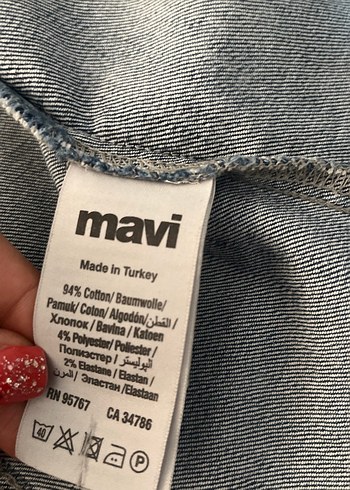 Gri Kapüşonlu Kadın Jean Ceket - Görsel 6