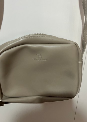 Bej Deri Kadın Çapraz Çanta - Görsel 2