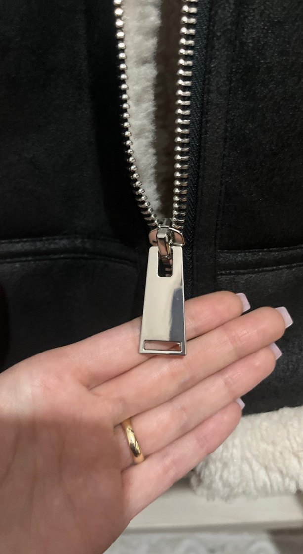 Kürklü Siyah Deri Kadın Ceket mont kaban - Görsel 4