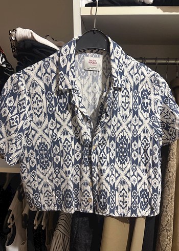 Vintage retro Kısa Kollu gömlek