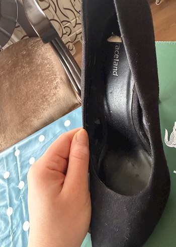 Siyah Süet Topuklu Kadın Stiletto - Görsel 5