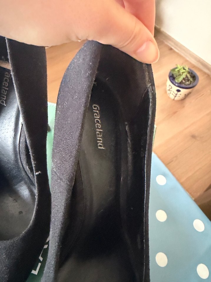 Siyah Süet Topuklu Kadın Stiletto - Görsel 4